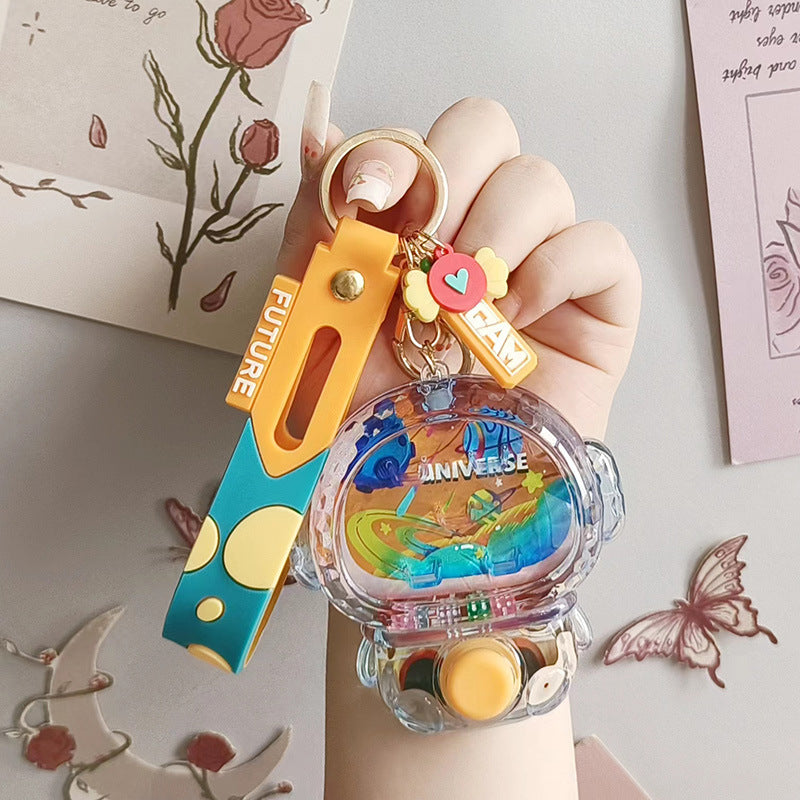 Wholesale Underwater Shooting Game Consoles, Oil Filled Cartoon Aliens, Acrylic Keychain